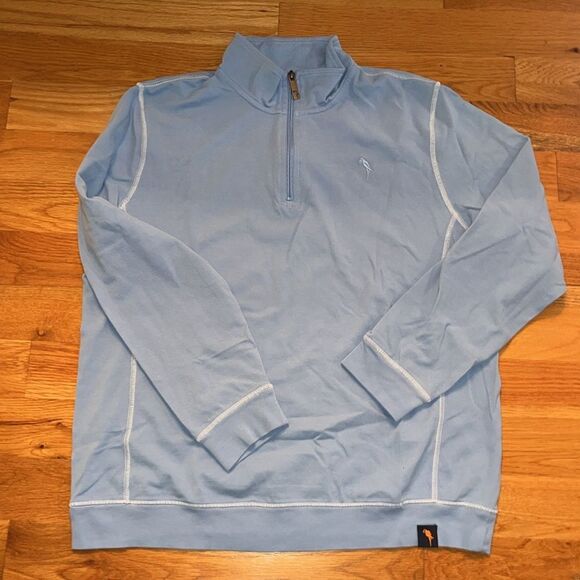 New Jimmy Buffet Margaritaville Carolina Blue Parrot Island Reserve Sweatshirt L - Picture 3 of 10